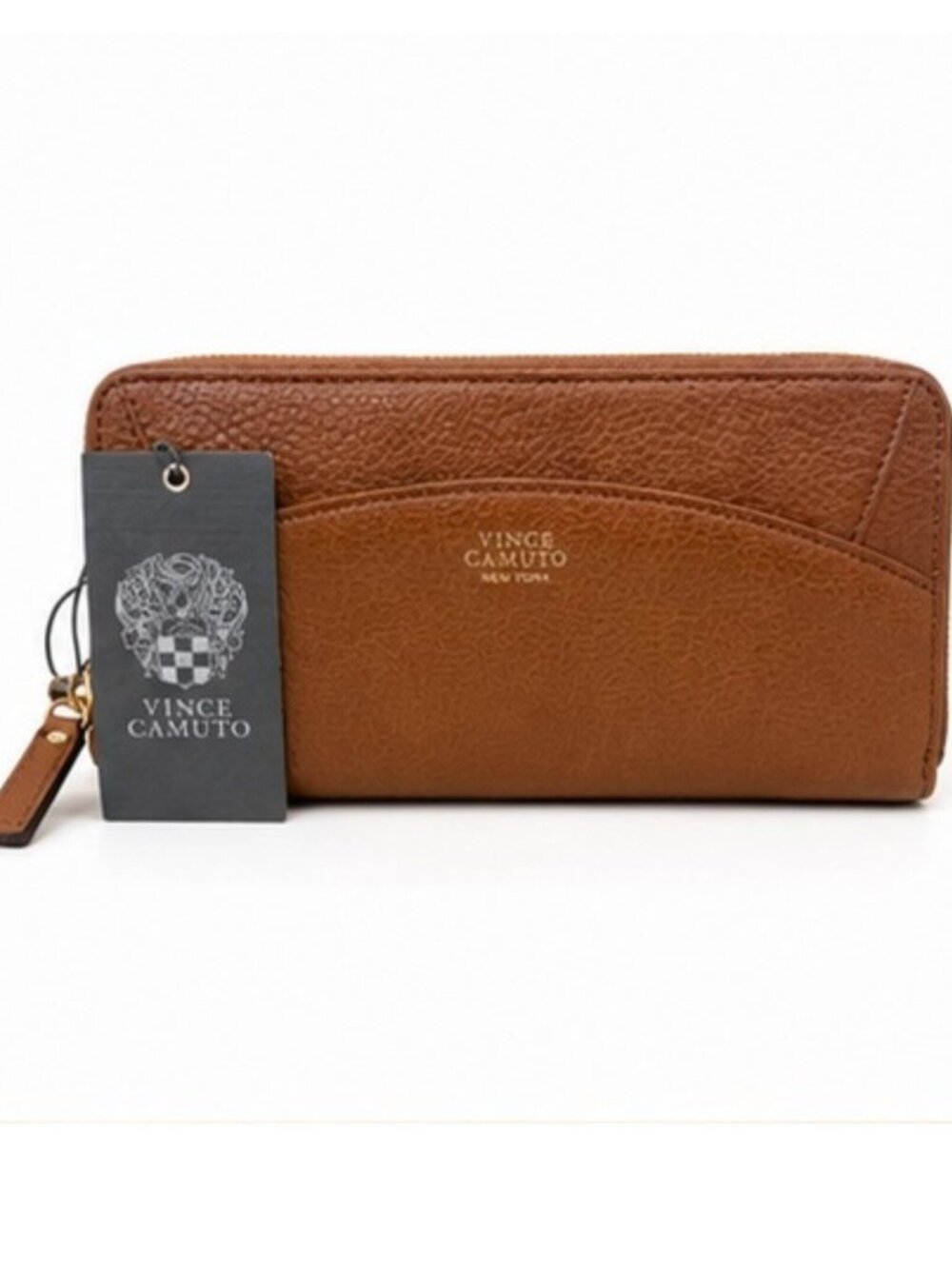 Vince Camuto Brown Zip Around Continental Wallet – NWT